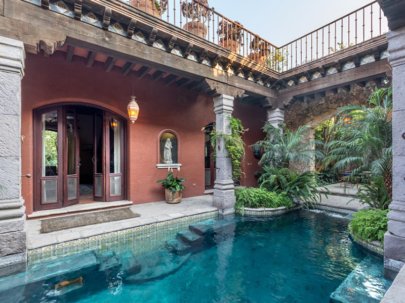 Indoor Pool in Colonial Homes San Miguel