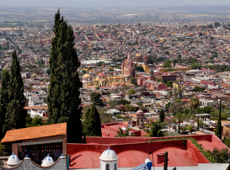 Areal view of San Miguel de Allende