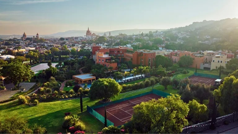 The Rosewood offers great views over San Miguel de Allende